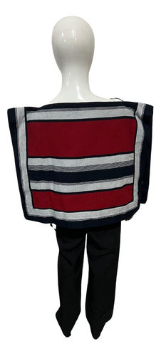Manta Poncho Niño Huaso Cueca Fiestas Patrias