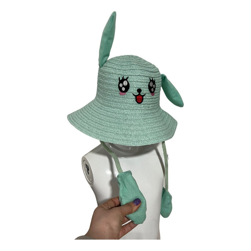 Sombrero Levanta Orejas Verano Con Luz Niñas
