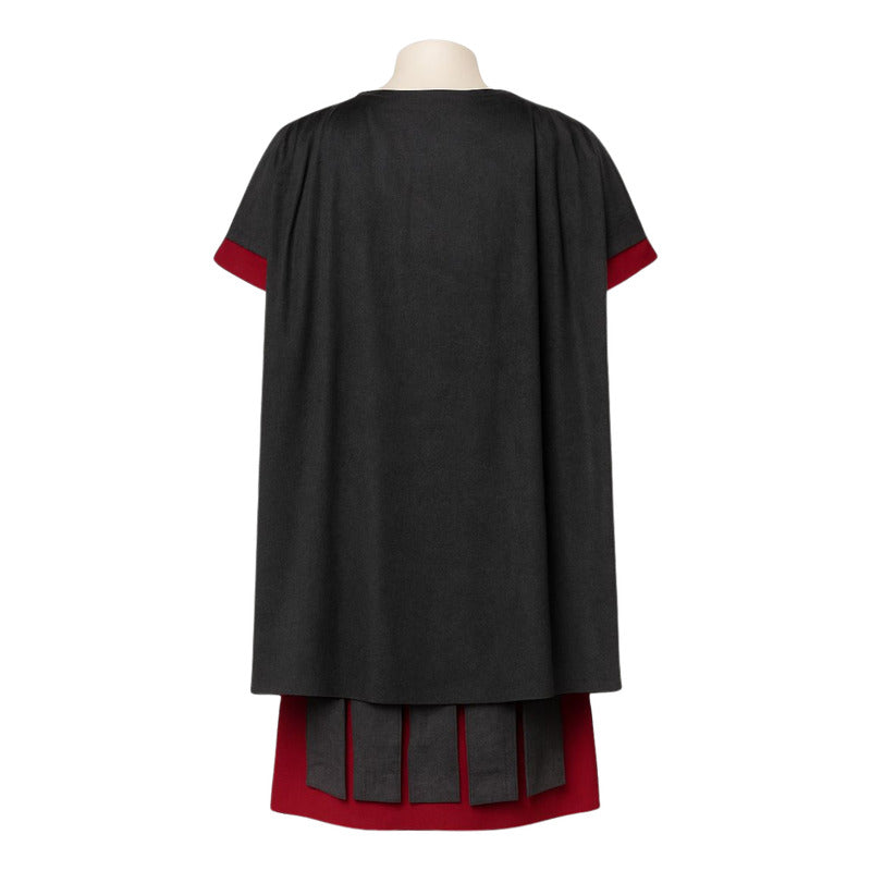Disfraz Guerrero Romano Niños Cosplay Negrp-rojo 13-14