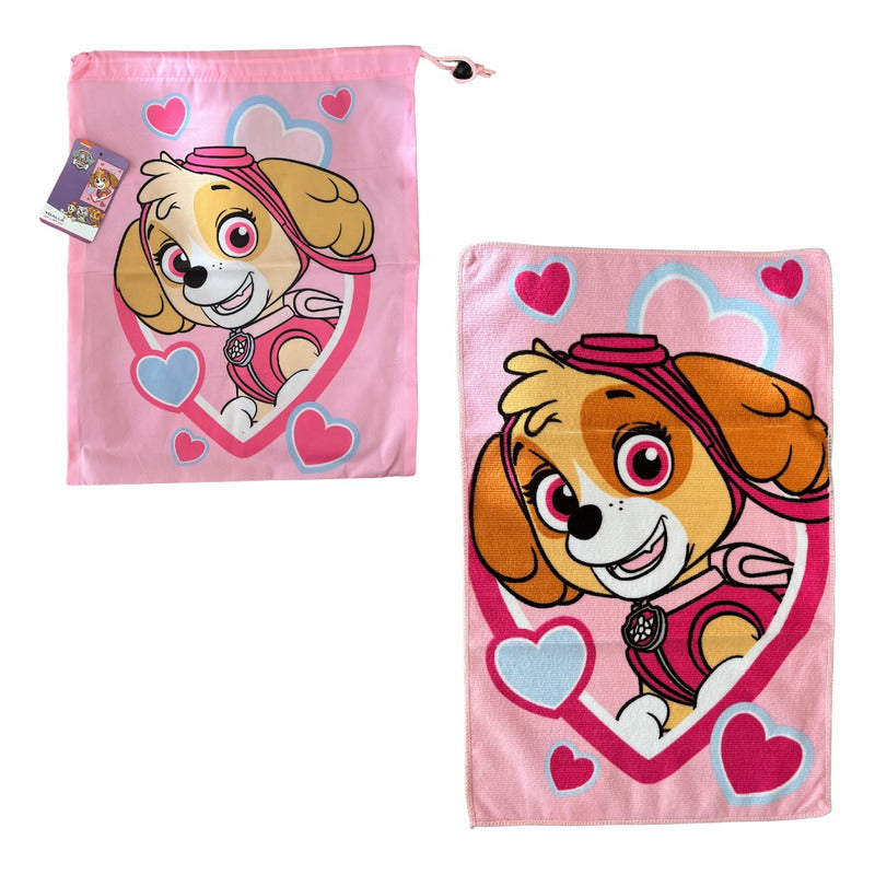 Bolsa De Genero Para Niños Párvulo 36x35 Cm + Toalla De Mano