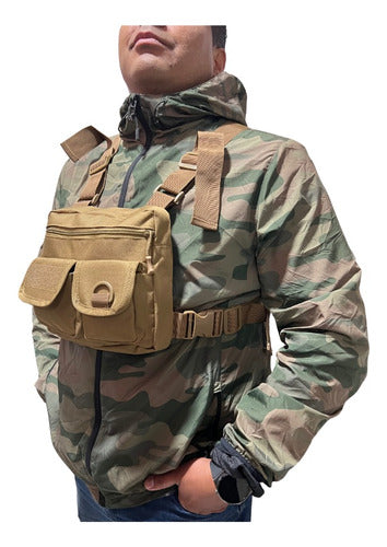 Chaleco Bolso Pecho Porta Radio Tactico Hip Hop Multiuso Cl1