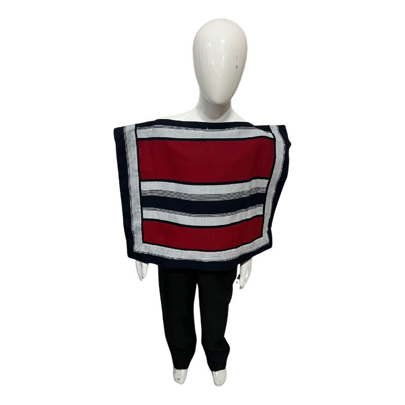 Manta Poncho Niño Huaso Cueca Fiestas Patrias