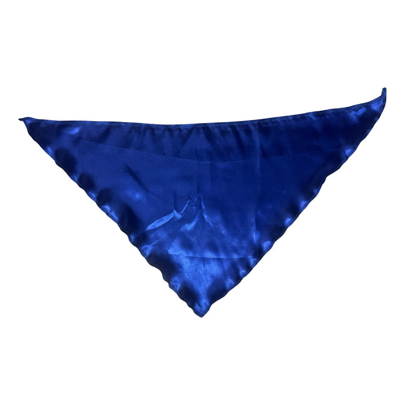 Bandana Pañoleta Turbante Cabeza Niños Bailes Tipicos Azul Liso