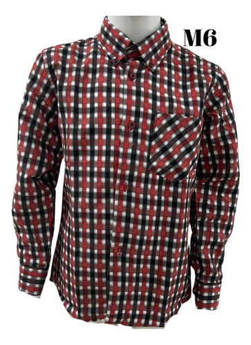 Camisa Cuadrille Trajes Tipicos Fiestas Patrias Niño-juvenil