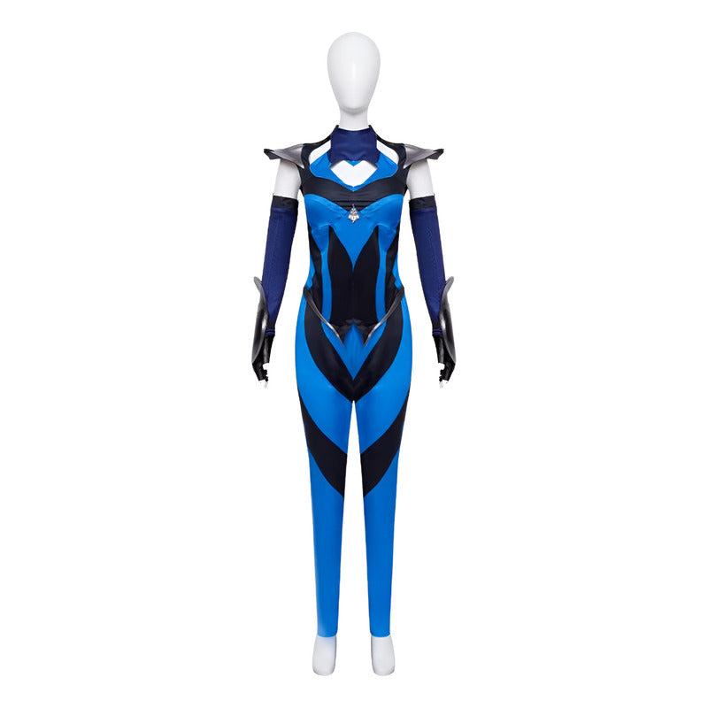 Disfraz De Kitana Mortal Kombat Mujer Azul S