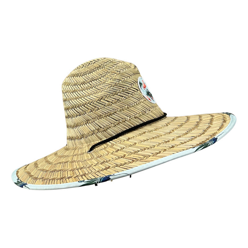 Chupalla Paja Sombrero De Verano Para Adultos Celeste Standar