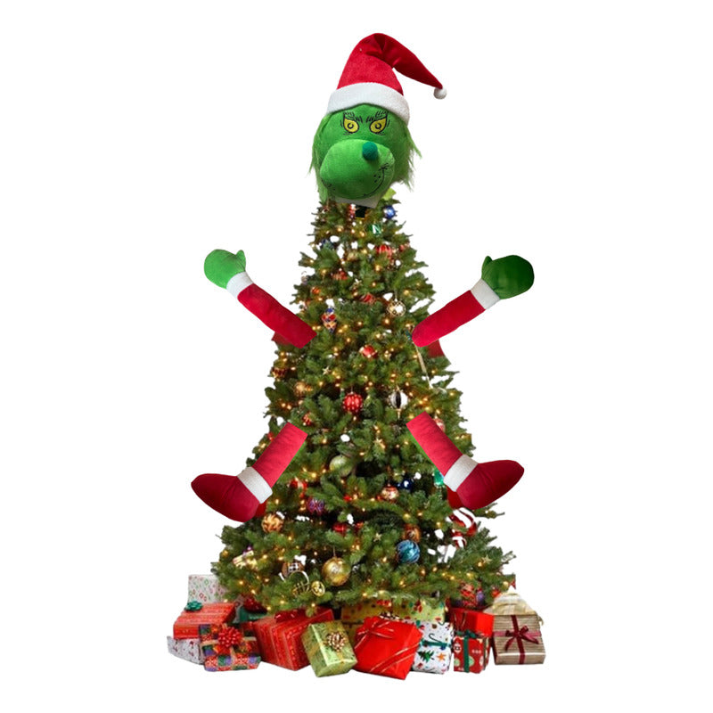 Adorno Navideño Cuerpo De Grinch Para Arbol De Navidad Verde Cuerpo De Grinch