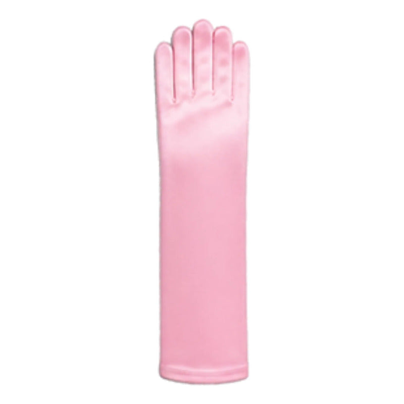 Guantes Princesa Lazo 30cm Niñas Para Cosplay Rosa