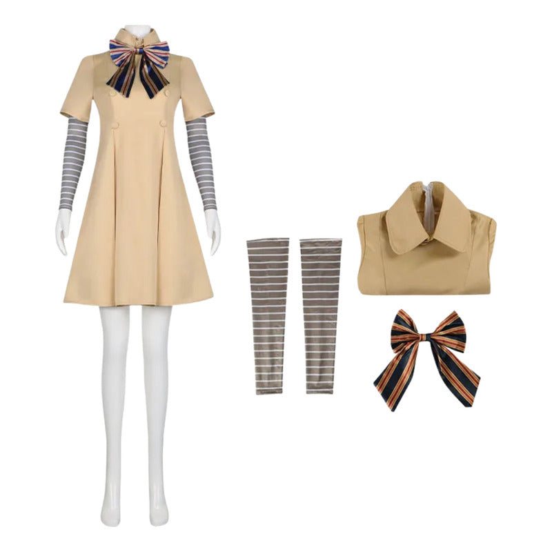 Disfraz De Muñeca Doll Asesina Niña / Mujer Cosplay Beige 5-6