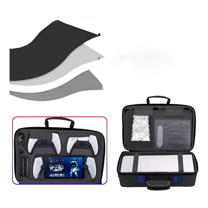 Bolso Rigido Protector Consola Playstation 5 Slim Negro