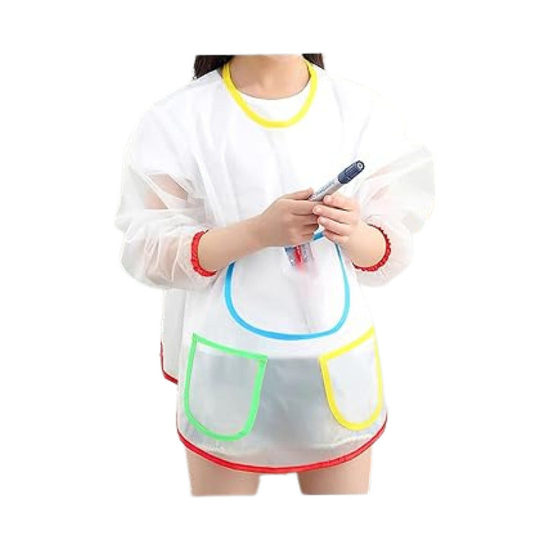 Delantal Escolar Impermeable Mandil De Arte / Cocina Niños