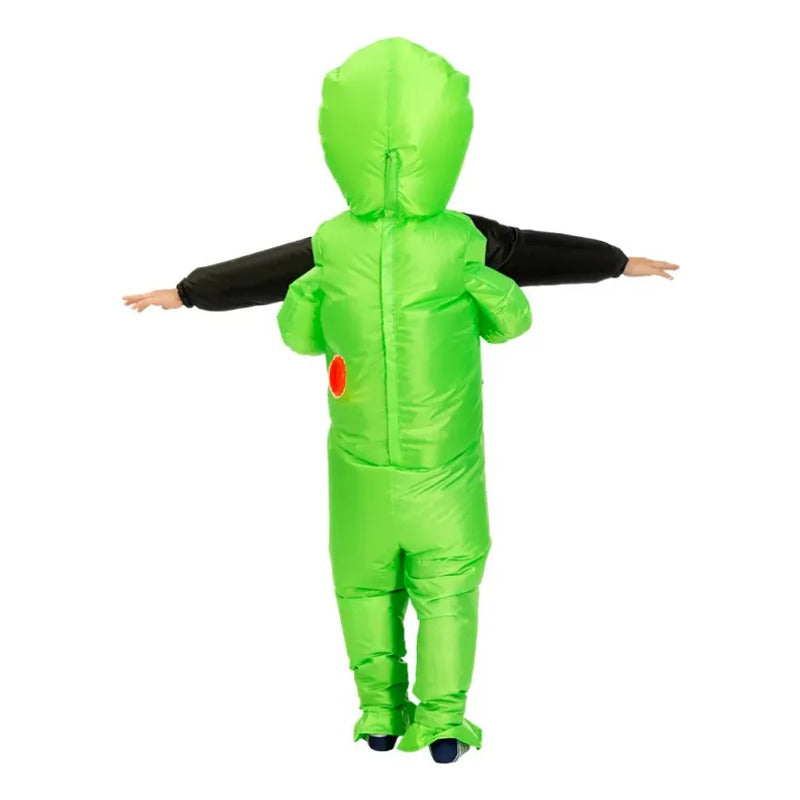 Disfraz Marciano Inflable Alien Adulto Verde Lima Adulto 160-190cm