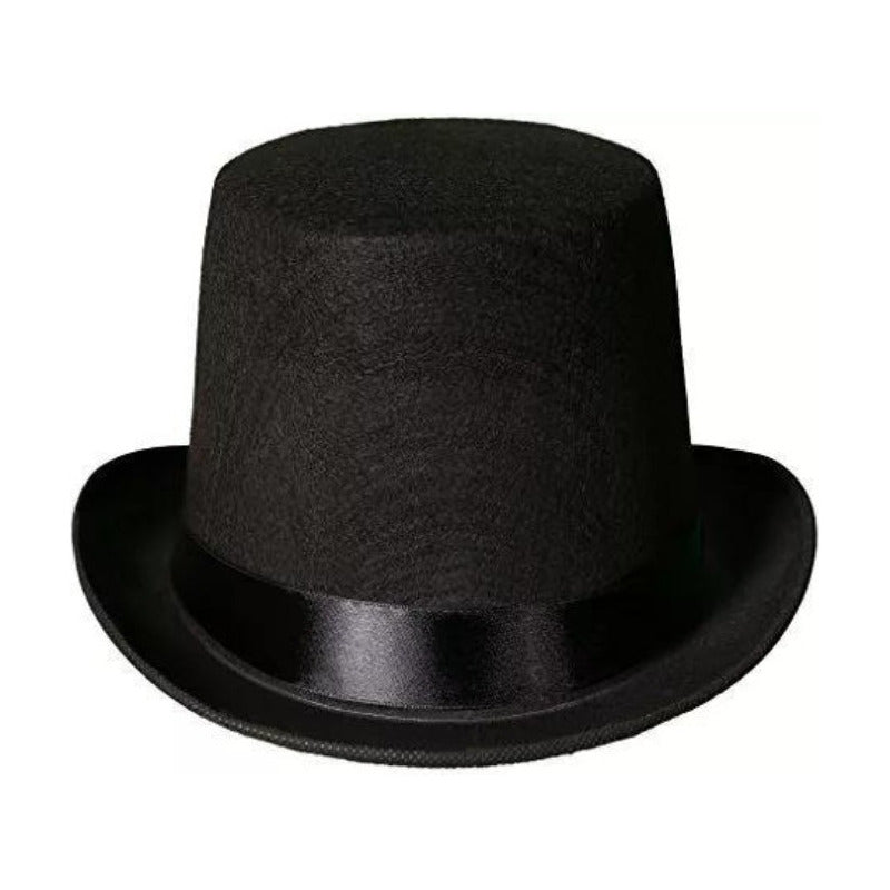 Sombrero De Copa Accesorio Para Disfraz Willy Wonka Adulto Negro