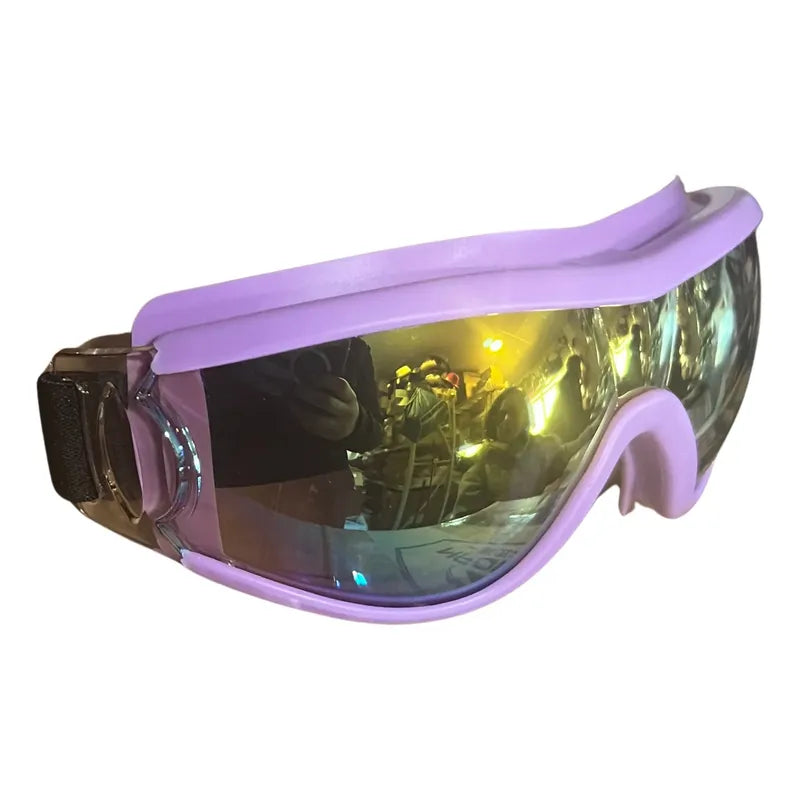Antiparras Para Nieve Niños Ski Snowboard Violeta Tornasol