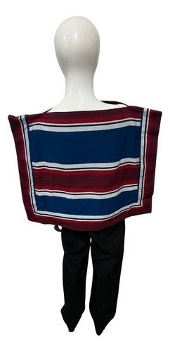 Manta Poncho Niño Huaso Cueca Fiestas Patrias