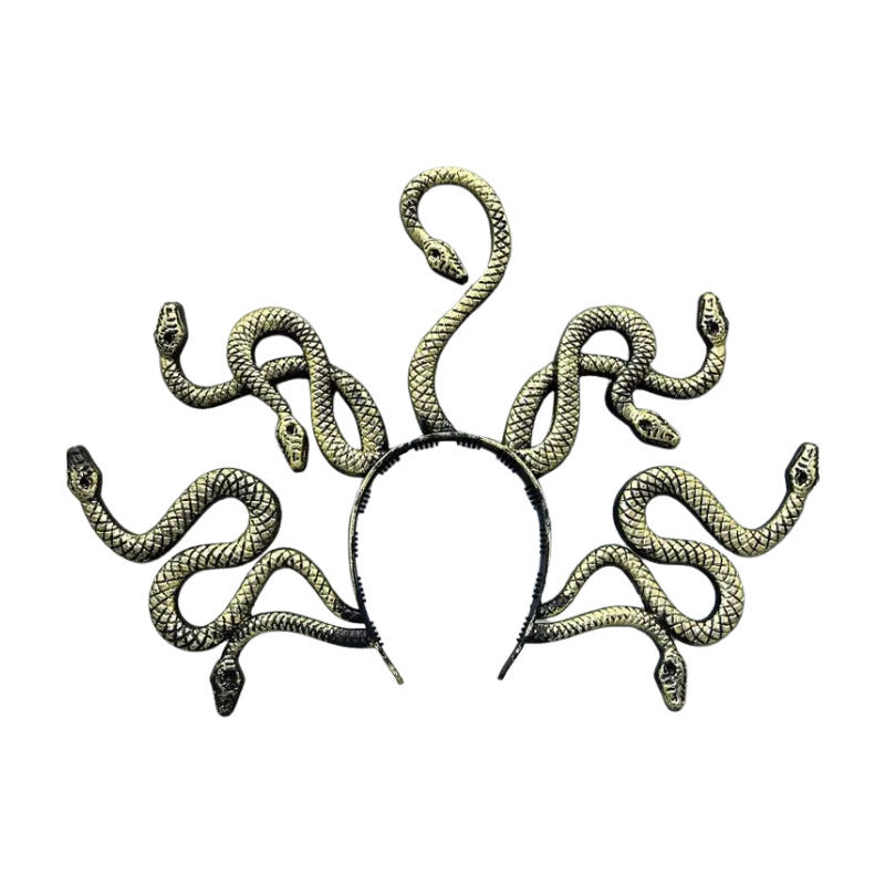 Diadema De Serpiente Medusa Mitologia Griega Halloween Color