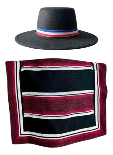 Manta Poncho + Sombrero Huaso Niño
