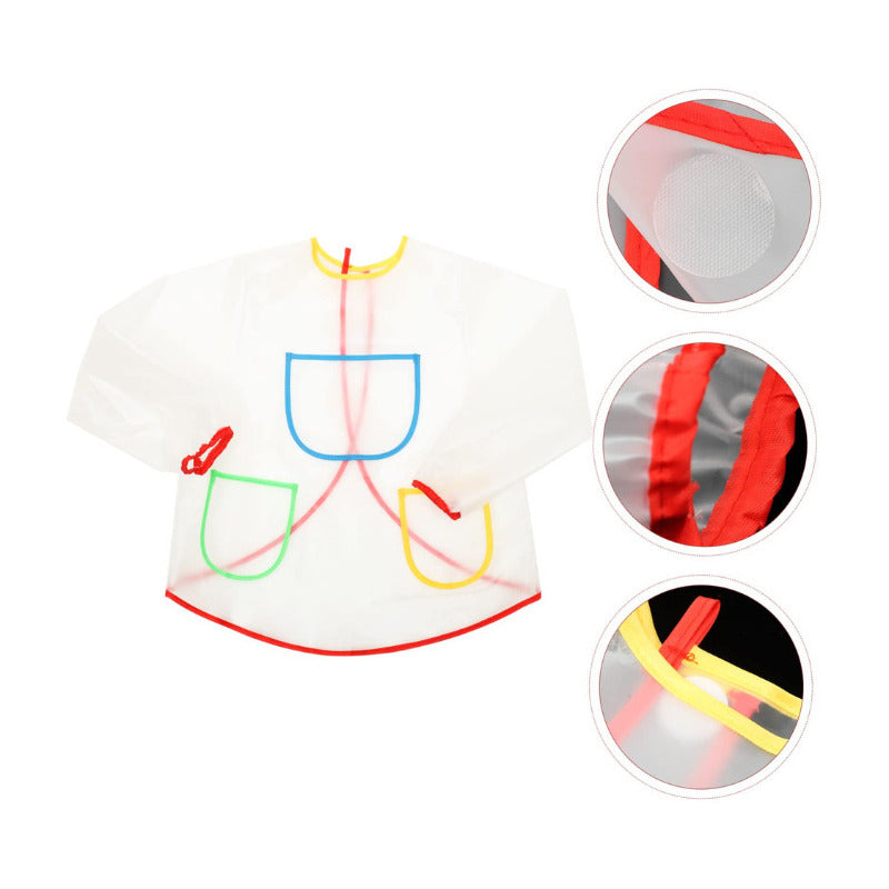 Delantal Escolar Impermeable Mandil De Arte / Cocina Niños