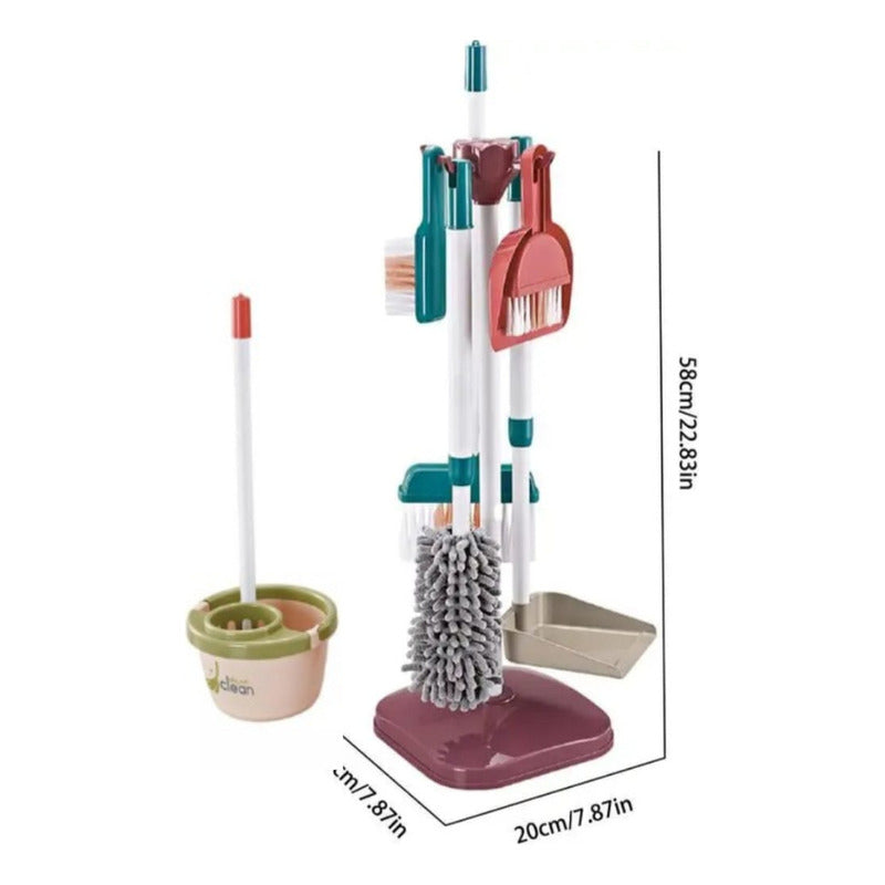 Set Aseo Juguete Didáctico Limpieza 18pcs