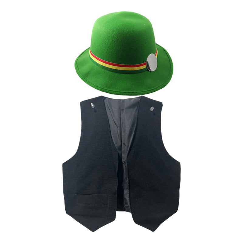 Nortino Vestimenta Para Niño Chaleco + Sombrero