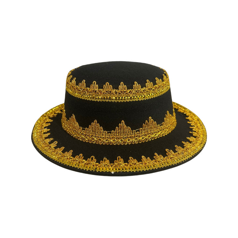 Sombrero Para Baile Caporal Niños Negro