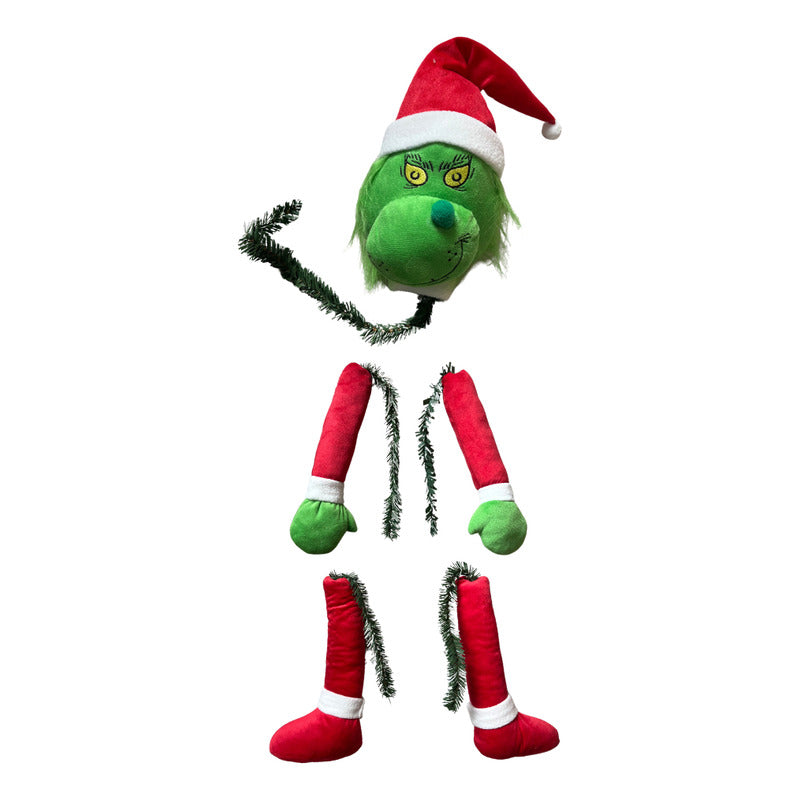 Adorno Navideño Cuerpo De Grinch Para Arbol De Navidad Verde Cuerpo De Grinch