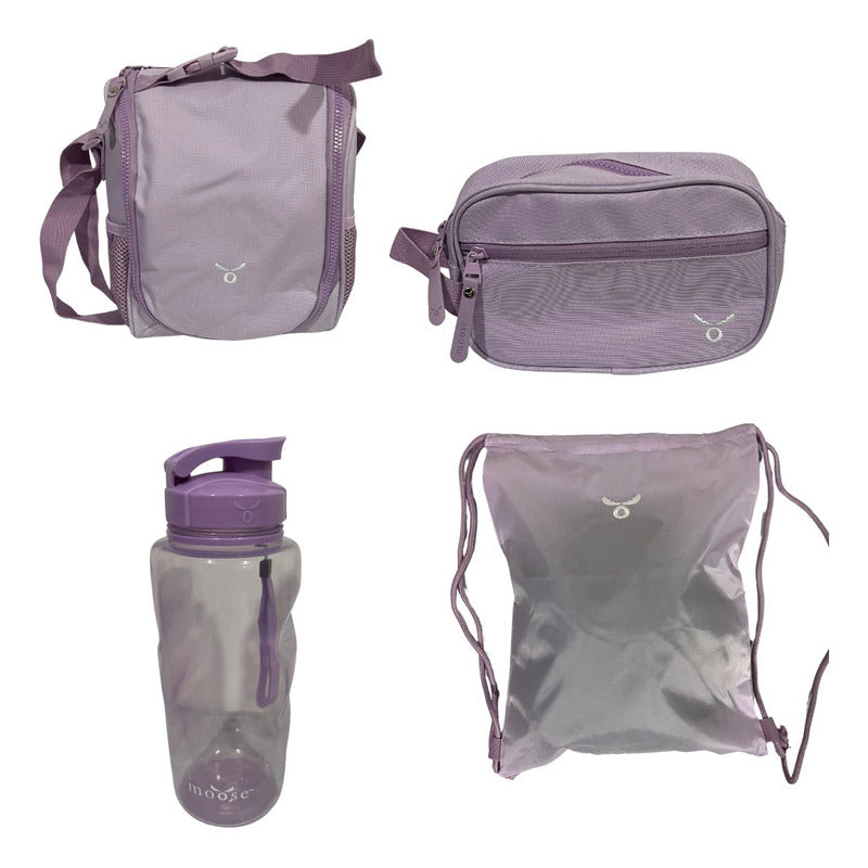 Pack Mochila Escolar Juvenil 5 Pzs Moose