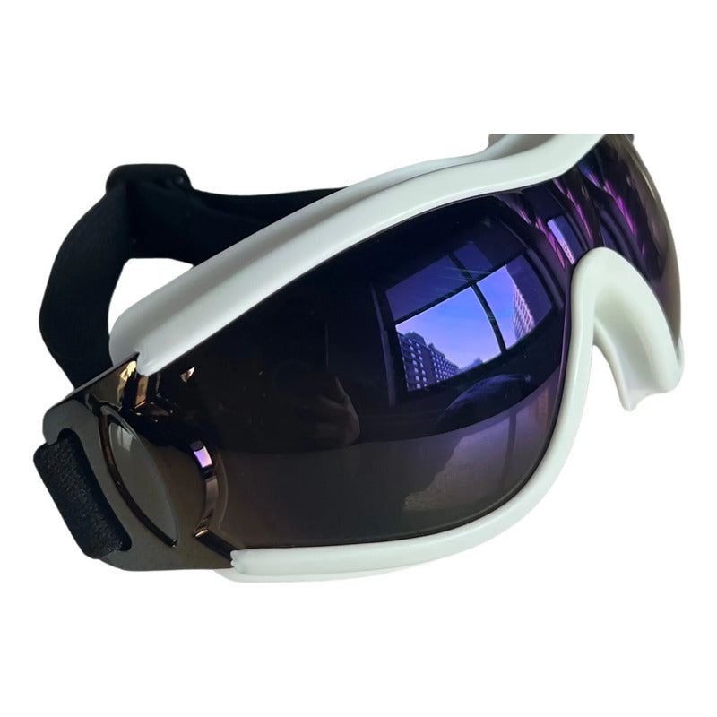 Antiparras Para Nieve Niños Ski Snowboard Blanco Tornasol
