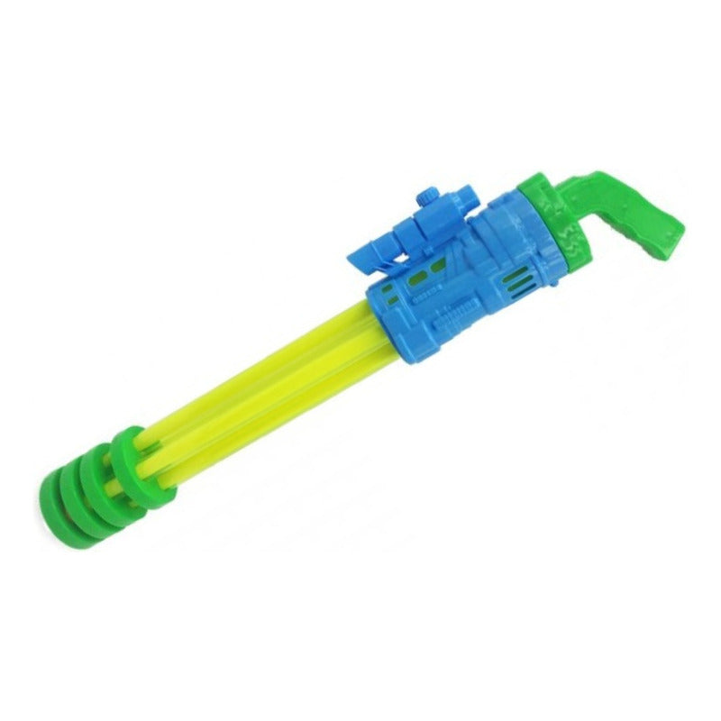 Pistola De Agua Juguete Para Niños 5 Cañones Multicolor