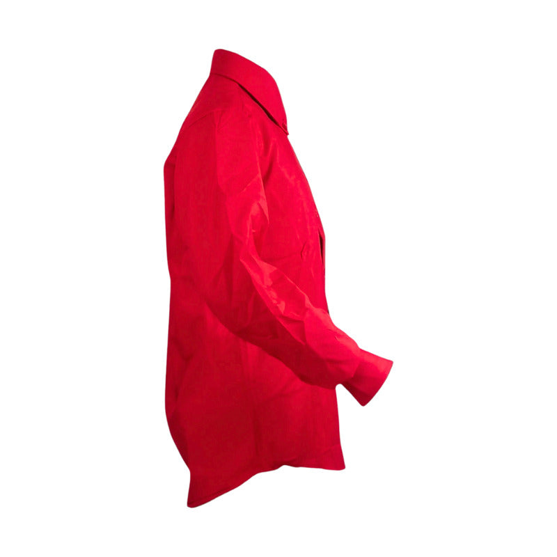 Camisa Para Trajes Tipicos Juvenil Roja Rojo Lisa Xl