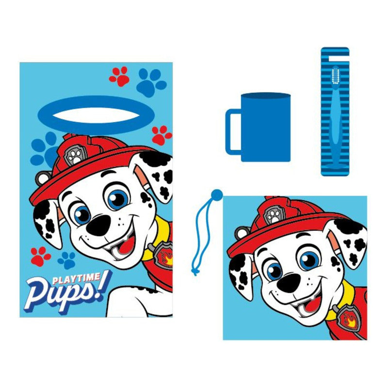 Kit 4 Pzas Párvulo Toalla Vaso Cepillo Y Bolsa Para Niños