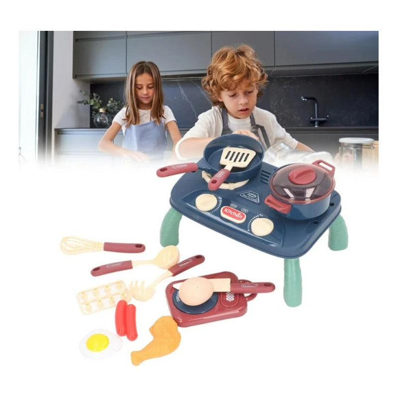 Juguete De Cocina Cocinilla + Ollas Y Accesorios