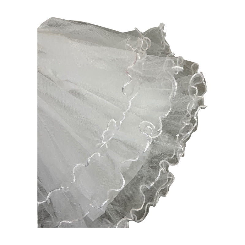 Falso Para Faldas Trajes Tipicos Fiestas Patrias Blanco Liso L