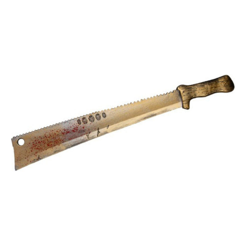 Set Jason Voorhees Máscara Cuchillo Carnicero Halloweem Dorado Oscuro