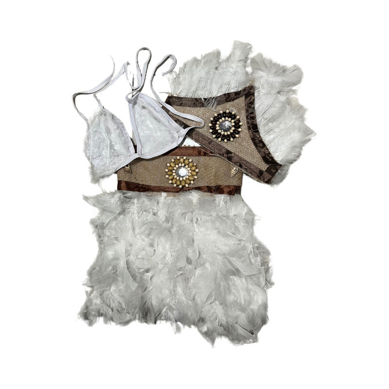 Traje Pascuense Nina Blanco S