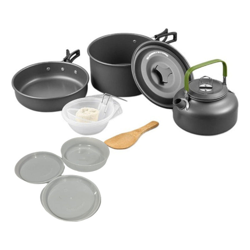 Set Ollas Para Camping Picnic 4-5 Personas Ds500