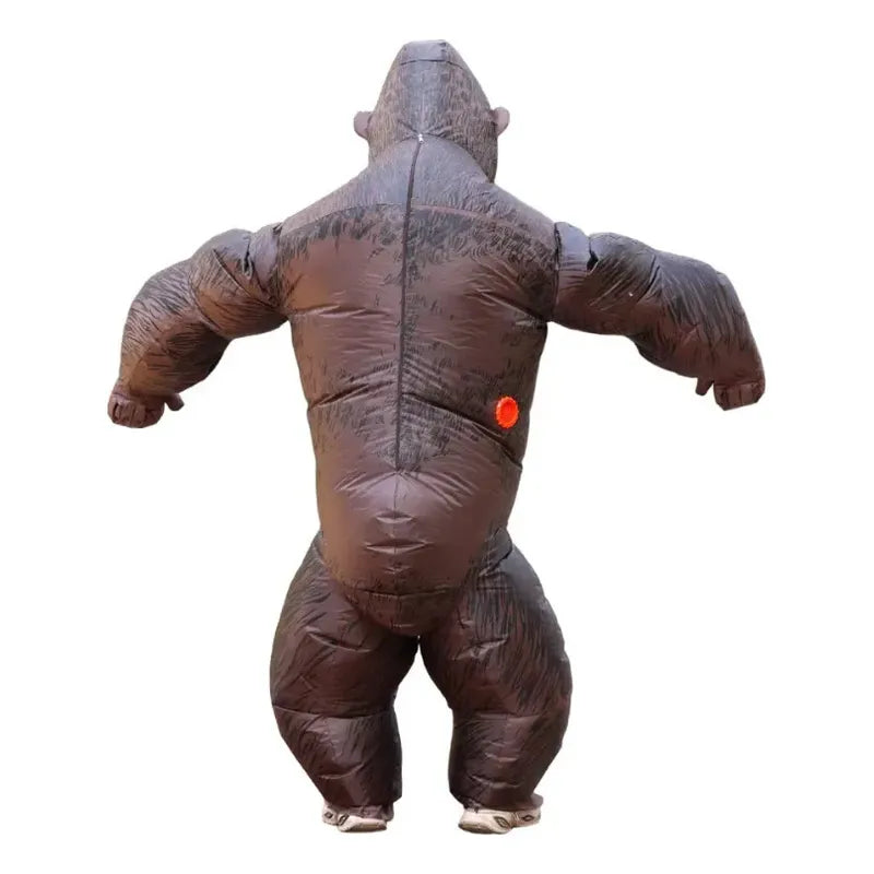 Disfraz Inflable De Gorila Niño Y Adulto Cafe Oscuro Adulto 160-190cm