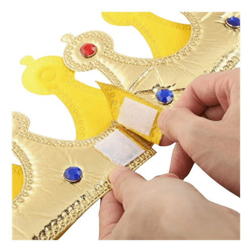 Set De Rey Corona + Cetro Disfraz Cosplay Niños