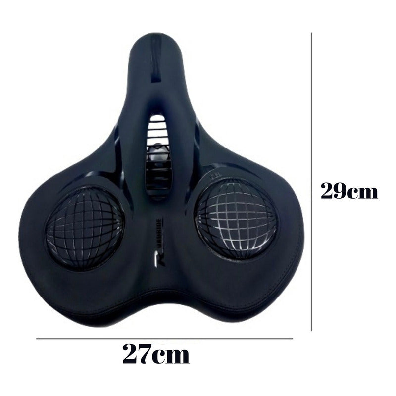 Sillín Asiento Bicicleta Acolchado Extra Ancho