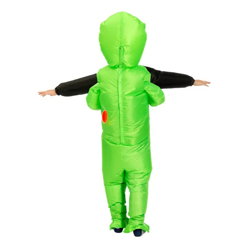 Disfraz Inflable Marciano Para Adulto Verde Lima Unica