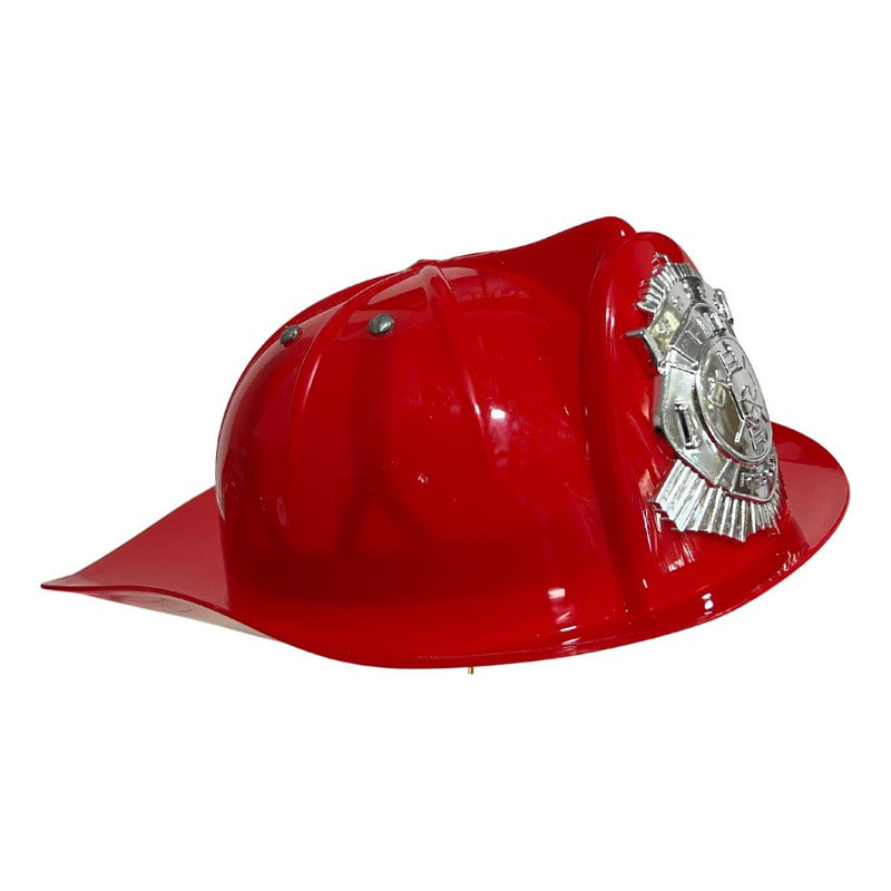 Set Casco + Herramientas De Bombero Para Niños