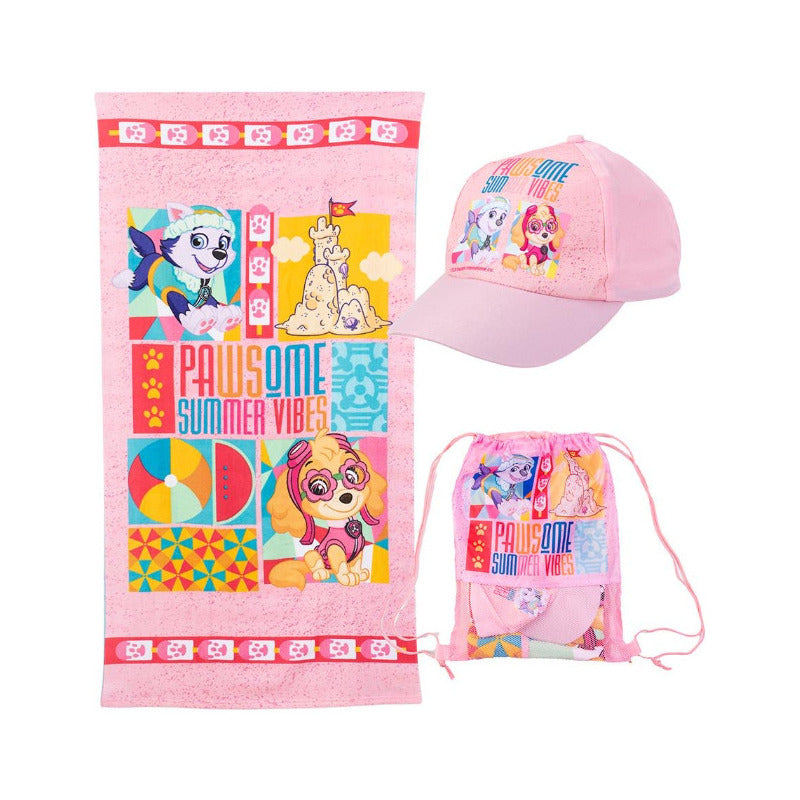 Toalla Playa + Bolso Morral + Jockey Diseños Disney Marvel