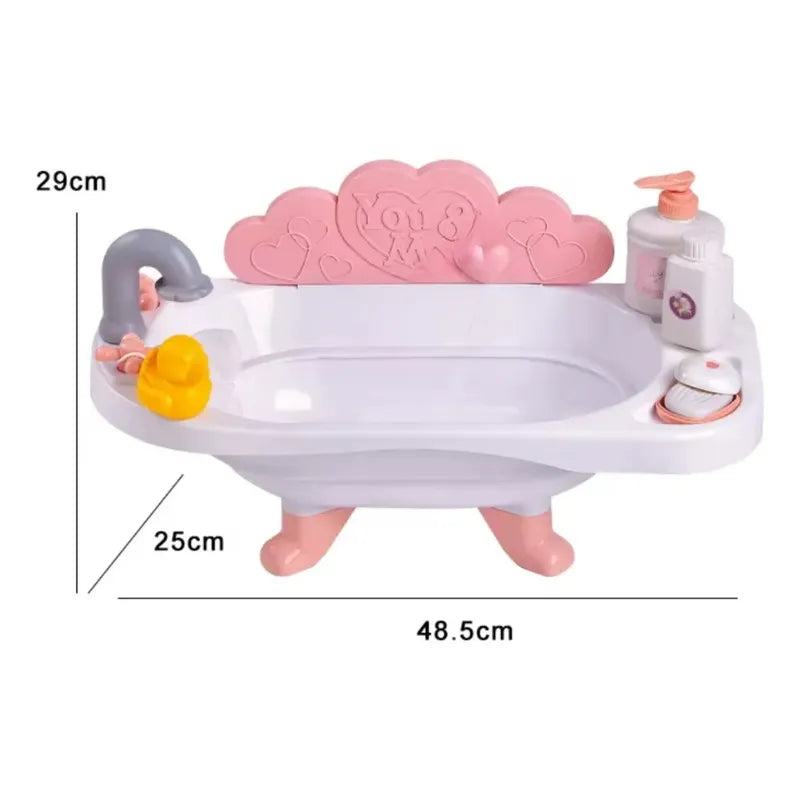 Muñeca Con Tina Y Accesorios De Baño