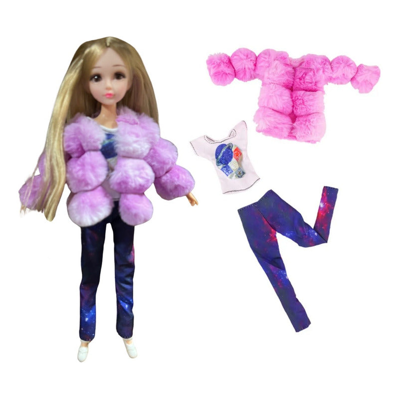 Muñecas Articulada Vestuariio Fashion Juguete Para Niñas