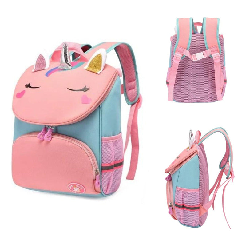 Mochila Infantil Escolar Unicornio/dinosaurio