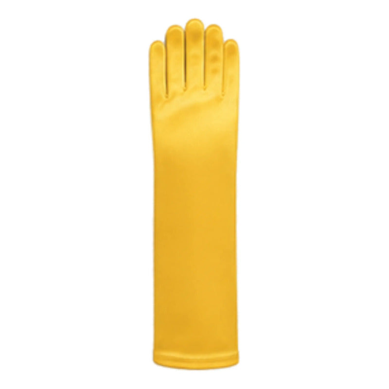 Guantes Princesa Lazo 30cm Niñas Para Cosplay Dorado