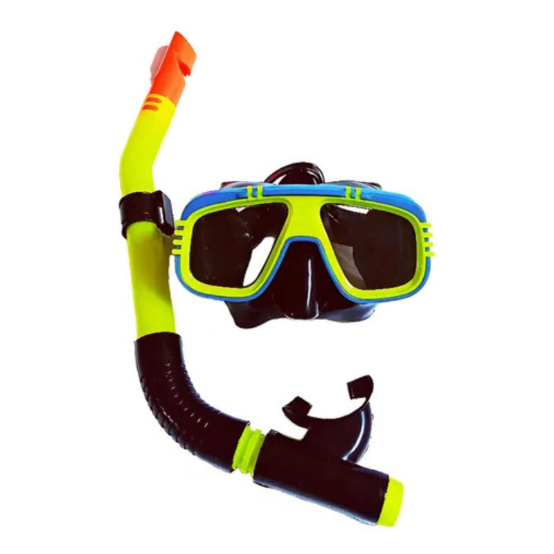 Gafas Buceo Visores De Snorkel Mascara Anti Niebla Amarillo