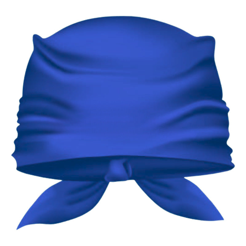Bandana Pañoleta Turbante Cabeza Niños Bailes Tipicos Azul Liso