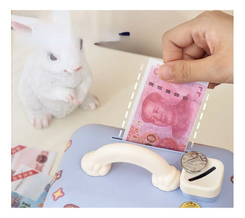 Alcancia Kuromi, My Melody, Cinnamoroll Con Llave Para Niñas