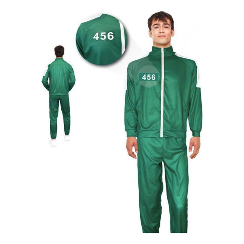 Disfraz De Competidor - Jugador Cosplay Verde Xl